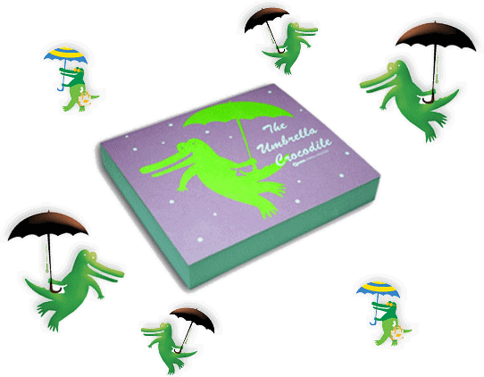 メモパッド・キャラクターワニのumbrella crocodile