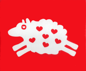 メモパッド・キャラクター羊のLove Lamb