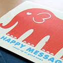 ポストカードred elephant