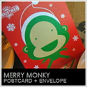 クリスマスカードmonky star