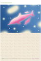 ポストカードピンクドルフィン