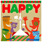 ソウルタワーメッセージカード05happy
