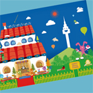 ソウルタワーポストカード02happy seoul tower