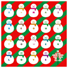 ソウルタワークリスマス限定メッセージカードsnowman parade